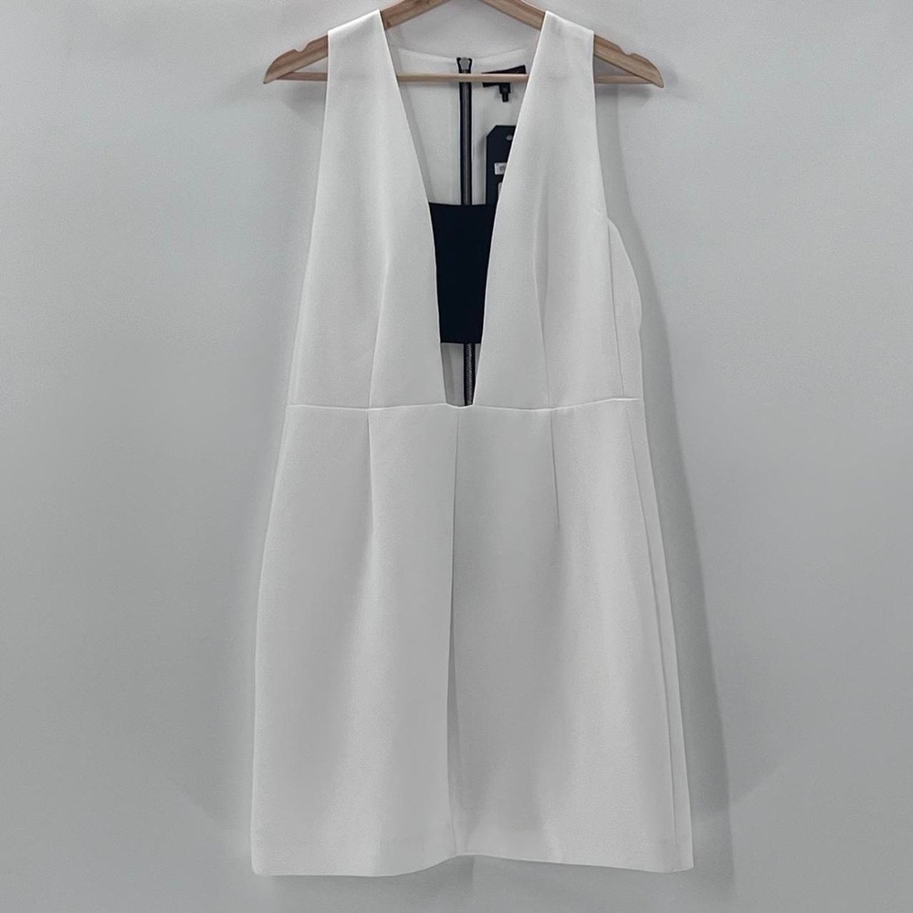 NWT Rag & Bone Izzy White Sleeveless Cutout Mini Dress Size 10